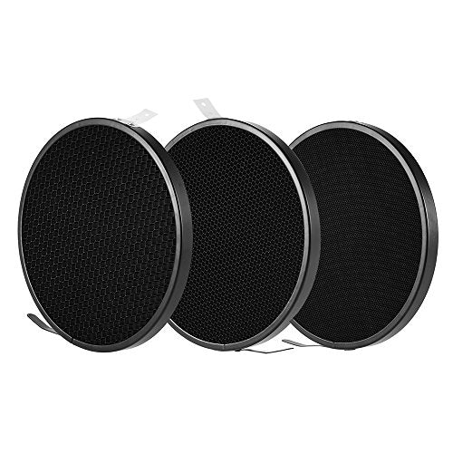 7" Standard Reflector Diffuser Lamp Shade Dish with Honeycomb Grid