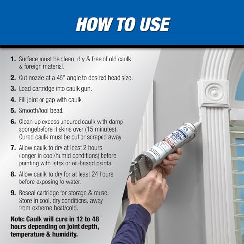 DAP Phenoseal 10 oz. almond vinyl adhesive caulk tubeદ્યોગ