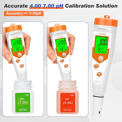 YINMIK pH Calibration Solution 1413μS/cm EC Calibration Liquid KCL Solution