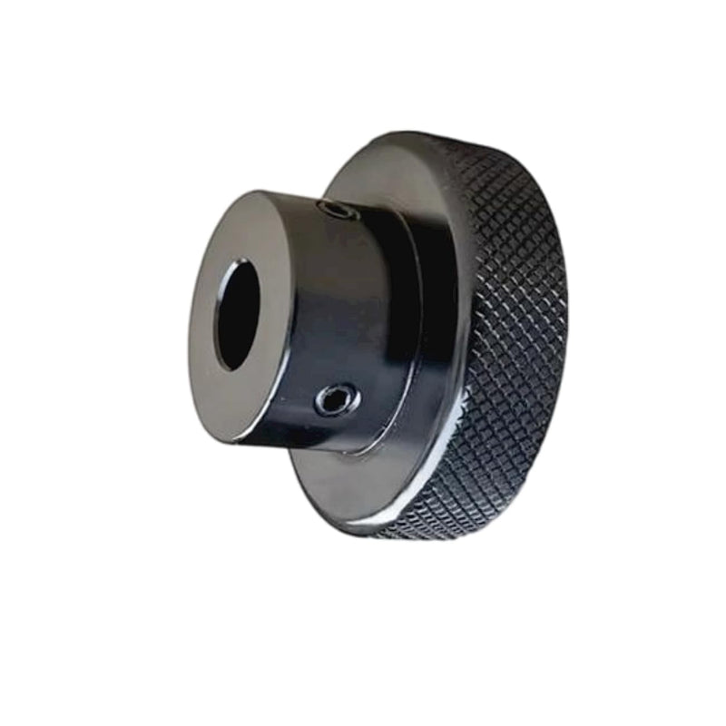 [Australia - AusPower] - CHANCS Aluminium Alloy Handwheel 50mm(2") OD 8mm Bore Black Knurling Handwheel for Slide Displacement Platform Handle 50-8 