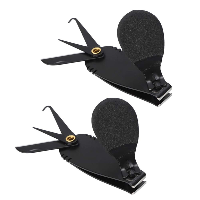 [Australia - AusPower] - VBESTLIFE Pack of 2 Fishing Nippers, Stainless Steel Line Cutter with Built-in Hook Remover and Knife Blade, Large Grip Thumb Bar for Anglers Fishing Enthusiasts and Outdoor Activities 