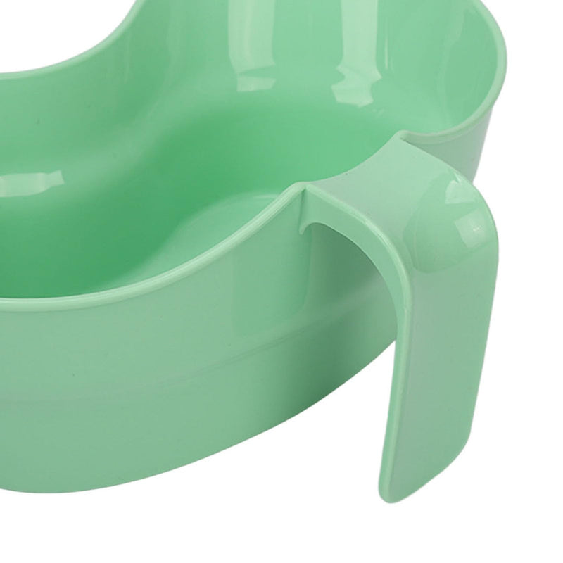 [Australia - AusPower] - 300ml Oral Care Basin Cup with Hanging Handle Design Inward Curved Vomit Bowl Tooth Brushing Tray for Elderly Bedridden 