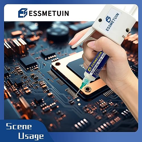 Essmetuin solder flux glue dispenser for 10cc syringe, single adhesive dispenser accessory, flux excluded