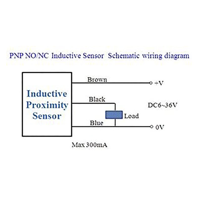 [Australia - AusPower] - 5Pcs LJ18A3-8-Z/BY NO Normally Open Inductive Proximity Sensor Switch PNP DC6V-36V M18 3 Wire Detector 8mm 