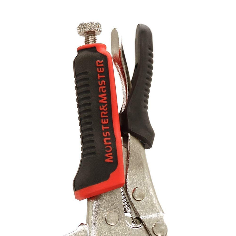[Australia - AusPower] - Monster & Master 6" C-clamp Face Clamp Locking Plier with Larger Flat Swivel Pads, 2-Piece 6" with Swivel Pads, 2-Piece 