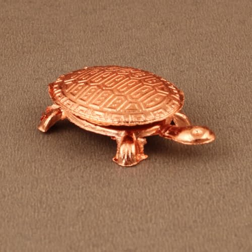 Feng Shui Tortoise Statue with in Copper Plate Sculpted,Best Wishes, Vastu Living Positivity, Wealth, Good Health,Good Luck Longevity,