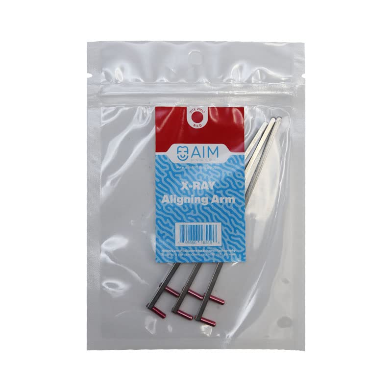 [Australia - AusPower] - ADS Dental X-Ray Positioning Indicator Aligning Arm, Bite Wing, XCP Style, Rinn FPS 3000 Autoclavable, by Aim Dental Supply- BiteWing Red, 3 Pack 