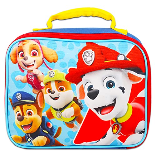 Paw Patrol Backpack with Lunchbox Set for Boys School Bundle + More