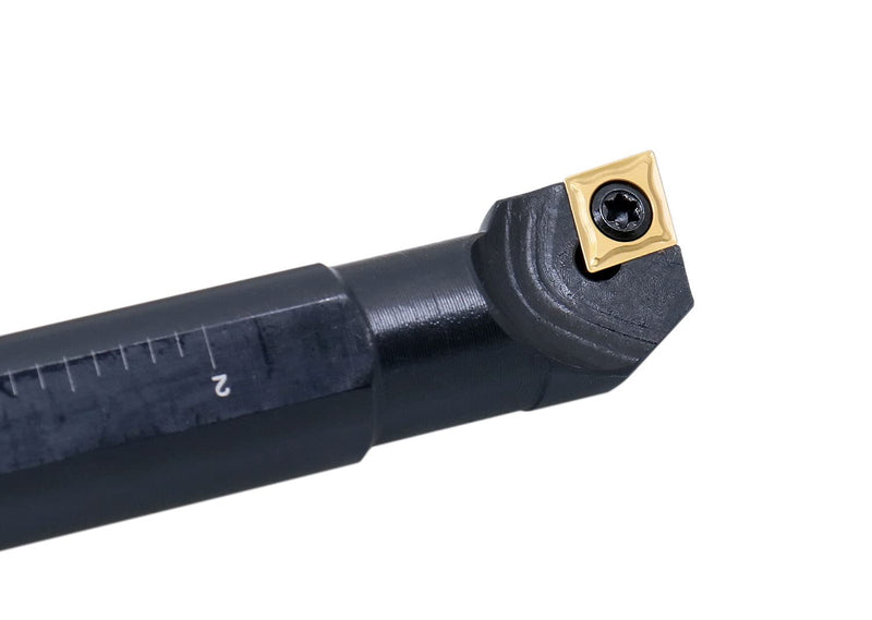 [Australia - AusPower] - Accusize Industrial Tools 3/4'' x 10'' Overall Length, Rh Sclcr Indexable Boring Bar with Ccmt32.5 Carbide Inserts, P252-S407 3/4" with CCMT32.5 insert 