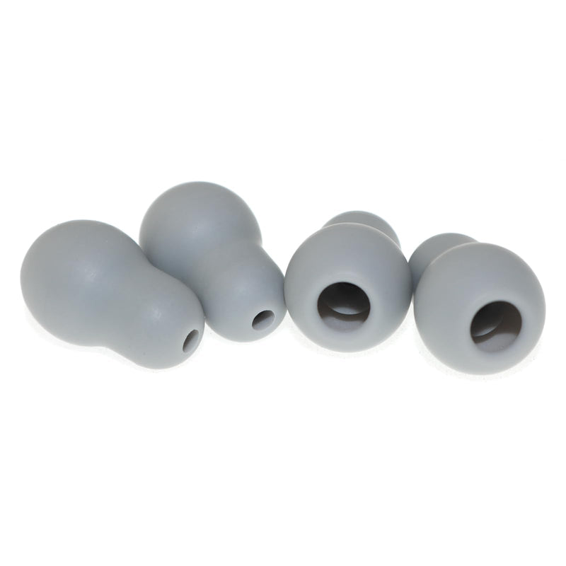 [Australia - AusPower] - Ultra Soft Silicone Stethoscope Replacement Ear Plugs Gray Non-Stick Gray Stethoscope Accessories Sealed Rubber Plugs 