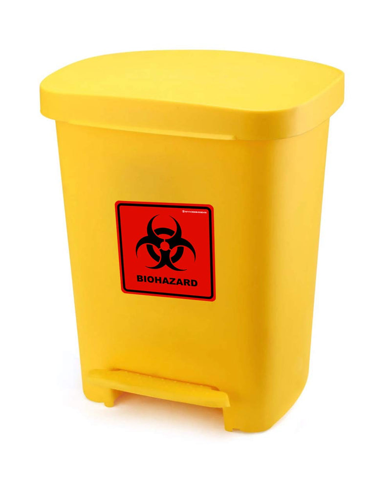 Biohazard Stickers- 5.5" x 5.5" Biohazard Labels (Pack of 10) - UV Coated Label- Biohazard Warning Sign for Labs, Hospitals and Industrial Use Universal Biohazard Symbol by Ignixia (30) 30