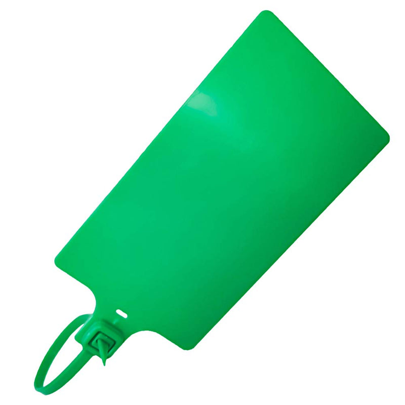 [Australia - AusPower] - Plastic Seals Shipping Tags Logistics Use Big Sign Tie Large Label Tie, 255mm Total Length, Package of 100pcs (Green) Green 