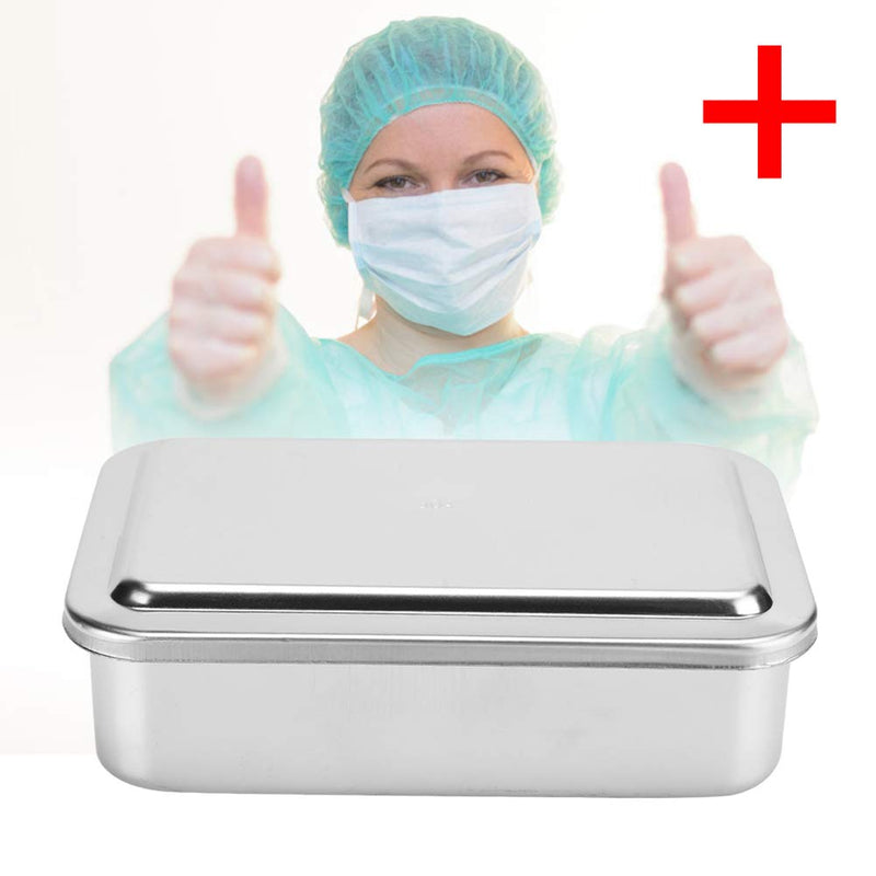 6 Inch Steriliser Container Cleaning Box Professional 304 Stainless Steel Rust Protection Storage Box for Instruments Reusable Cleaning Box with Lid