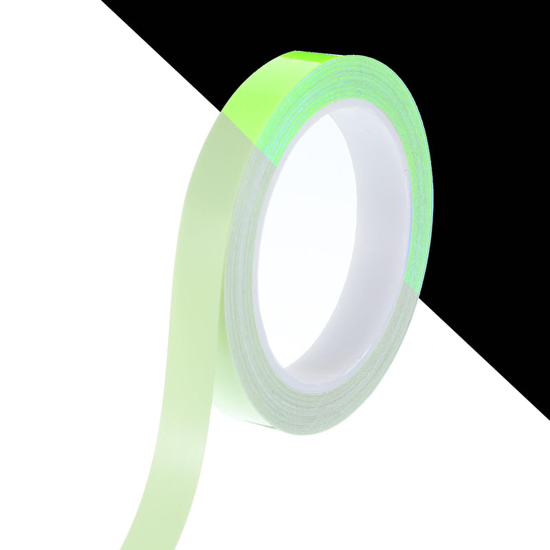 Glow in The Dark Tape High Visibility Glow Tape Fluorescent Luminous Reflective Tapes for Stage Stair Dark Areas Safety Marking, 33 Feet x 0.6 Inch