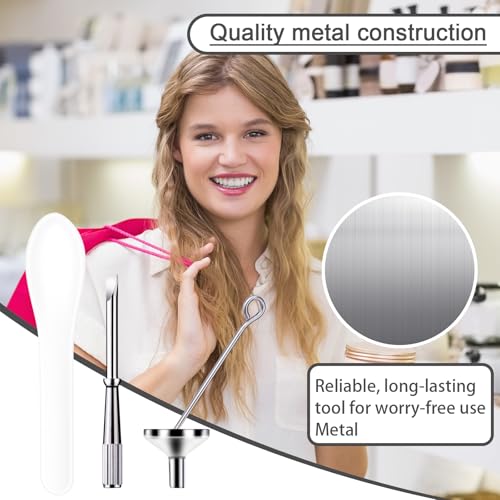 Cremation Ashes Funnel Kit, Mini Metal Funnel Set for Filling Bottles Include Spoon and Other Tools Ash Fill Tools Accessory for Ashes Filling