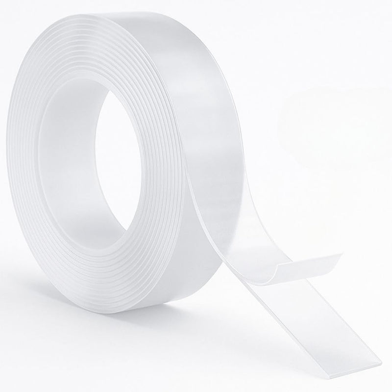 GTSE Double Sided Mounting Tape - Heavy Duty Adhesive 1.18in x 9ft Clear Nano Tape for Picture Hanging, Removable Sticky Pads, Posters, Wall Décor, Carpets, DIY Projects – Strong & Versatile Solution