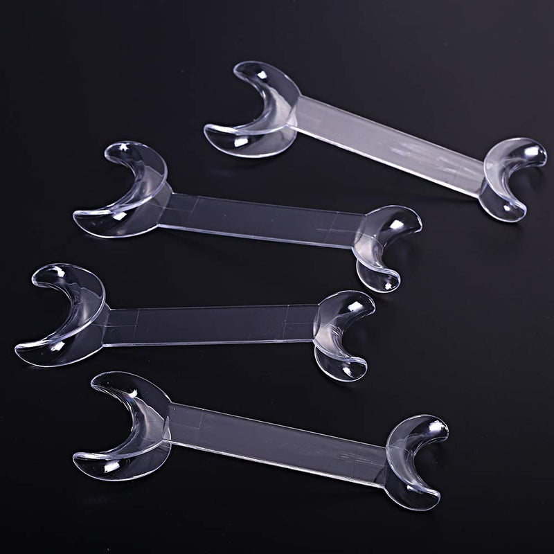 8 Pcs Dental Intraoral Cheek Lip Retractor,Cheek Retractors Opener Mouth Opener,Double Head T-Shape Dental Orthodontic Tool Surgical Retractor (Small, Clear) Small