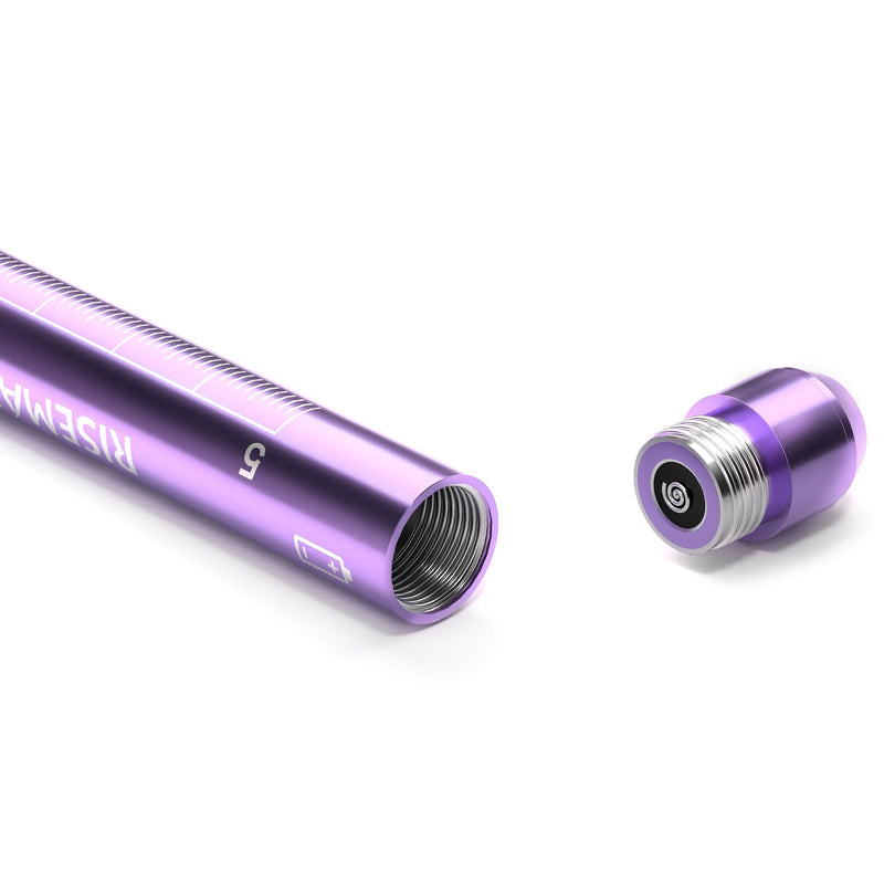 [Australia - AusPower] - RISEMART Pen Lights for Nurses, 2Pack Reusable Medical Pen Light with Pupil Gauge and Ruler, White Light LED Penlight for Nurse Student Doctors EMT (Bright Pink/Purple) Bright Pink and Purple 