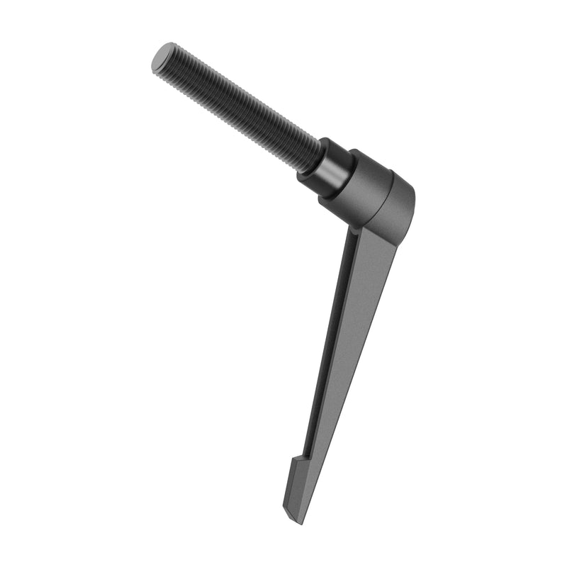 [Australia - AusPower] - 5PCS Clamping Lever Handles, M8 x 60mm Male Thread, Adjustable Quick Release Locking Rotating Screw Bolt Stud Knobs Apply for Lathe Machinery, Black M8 x 60mm 5Pcs 