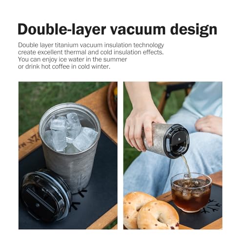 iBasingo 17oz / 500ml Titanium Travel Coffee Tumbler Ti3235A 500ml tumbler Ti3235A