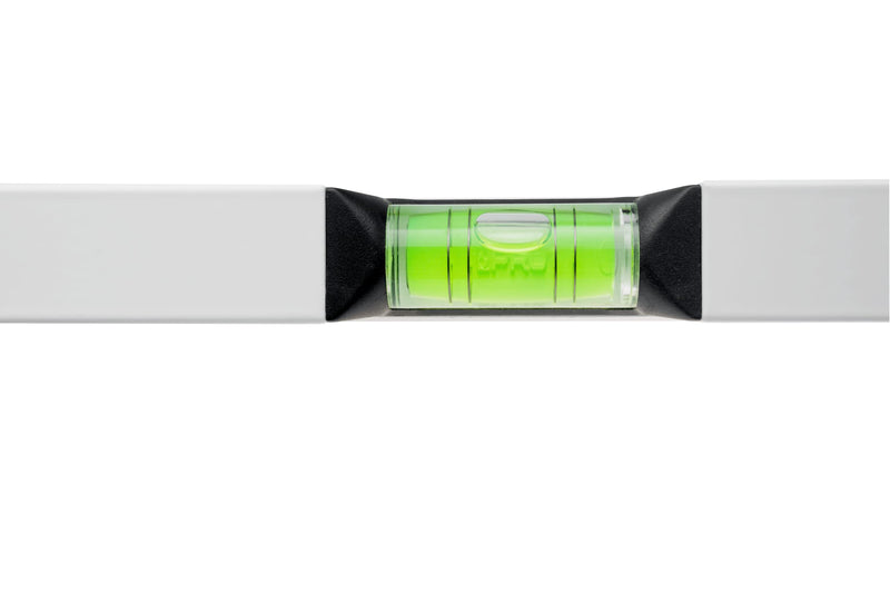 [Australia - AusPower] - PRO 600 Spirit Level 30 cm with 2% Gradient - Ergonomic Profile and ERS+ (Easy Reading System) Precise Spirit Level - Anti Shock Absorber End Caps - Colour White 30cm 