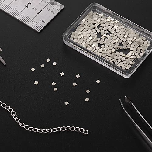 Grevosea 4.5 Grams Silver Soldering for Jewelery Precut Chips Soldering Jewelry Soldering Kit Soldering Tab Ultra Tiny Medium Density Easy Soldering for Jewelery 2x2mm 750°C