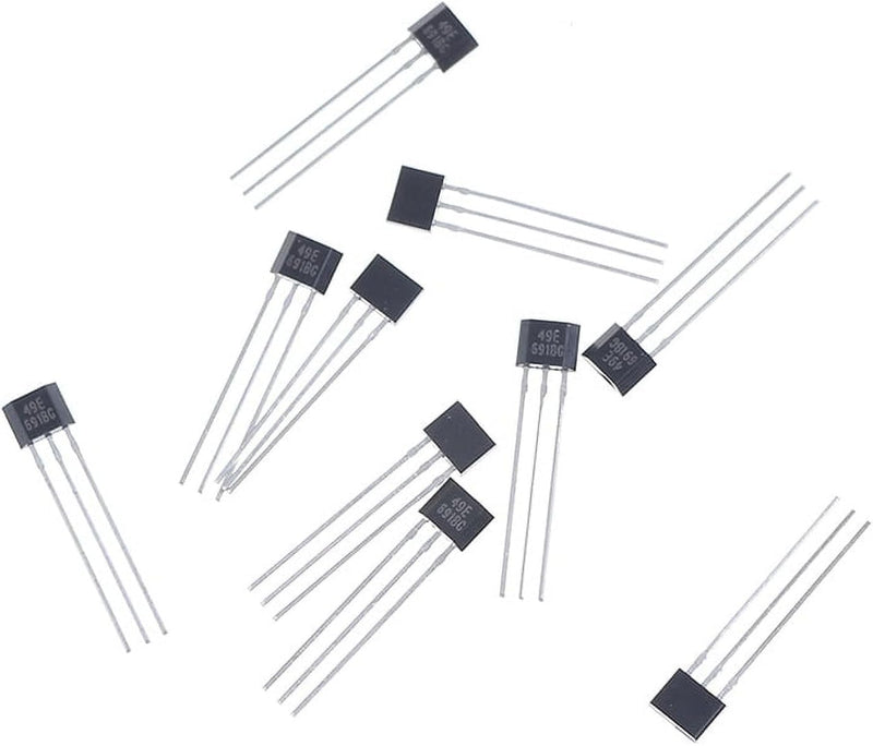 [Australia - AusPower] - 10Pcs Hall Element 49E Oh49E Ss49E Linear Sensor Hall Sensor Industrial Electrical Magnetic Detector 