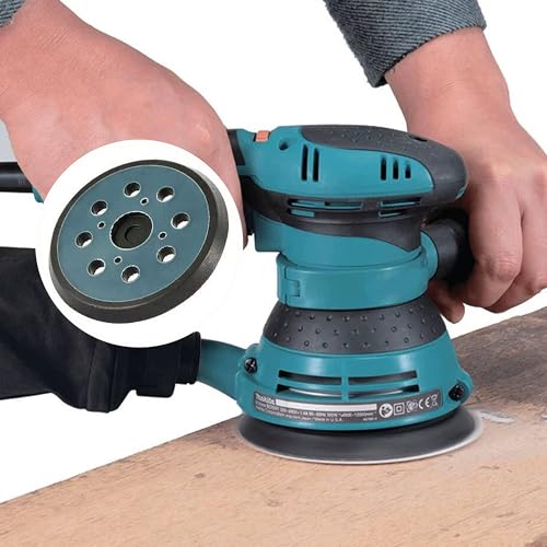 2 x Sanding Discs 125 mm , Sanding Disc Random Orbital Sander as Replacement Part Support Plate Pad for Makita BO5031, M9204, BO5021, BO5041743081-8 for DeWalt 151281-08 DW4388r, 8-Hole