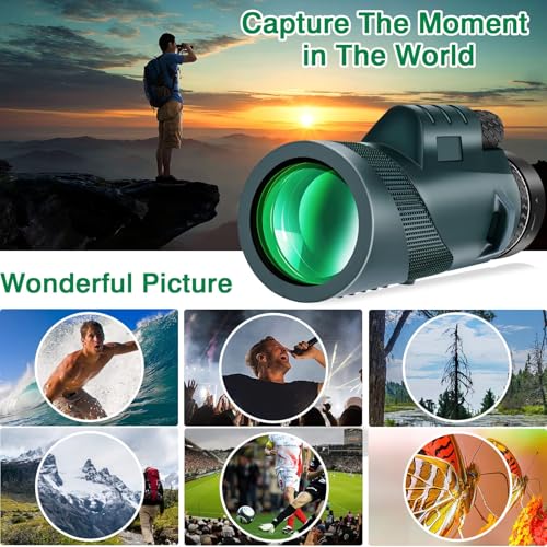 50X60 Monocular Telescope, Monoculars for Adults High Powered, High Power HD Compact Monocular BAK-4 Prism and FMC Lens, Stargazing Hunting, Wildlife Bird Watching, Travel Camping, Hiking