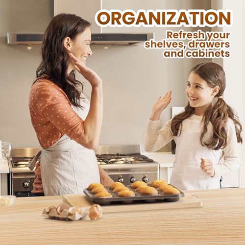 Drawer Shelf Liner for Kitchen Cabinets Non-Adhesive, Non Slip Shelf Paper Waterproof Thickened Cabinet Liners for Shelves, Strong Grip Mats for Cupboard, Dresser, Pantry, Wood-Grain, 23.6 in x 10 FT 23.6"W x 118.1"L Wood Grain Pattern