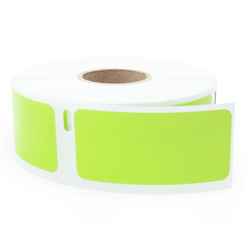 Dymo LV-30336 Compatible Green Labels - 1 x 2-1/8
