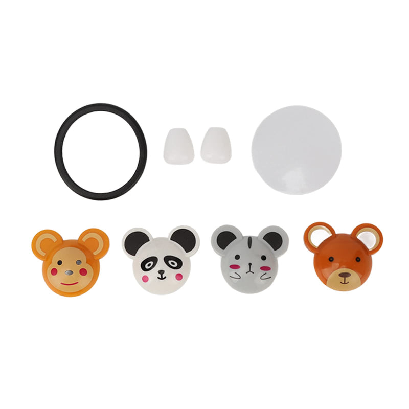 [Australia - AusPower] - Kids Pediatric Clinician Stethoscope with Cartoon Animals Pattern, Accurate Sound Amplification, Soft and Comfortable Earplugs, Adjustable Earpiece, 5 Animal Shaped Heads Included 