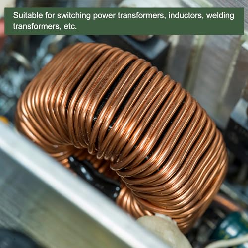 YOKIVE 2 Pieces Toroid Core Ferrite Ring Black Grey 27.3 mm x 14.2 mm x 11 mm | Iron powder inductor ferrite rings, good for power converters
