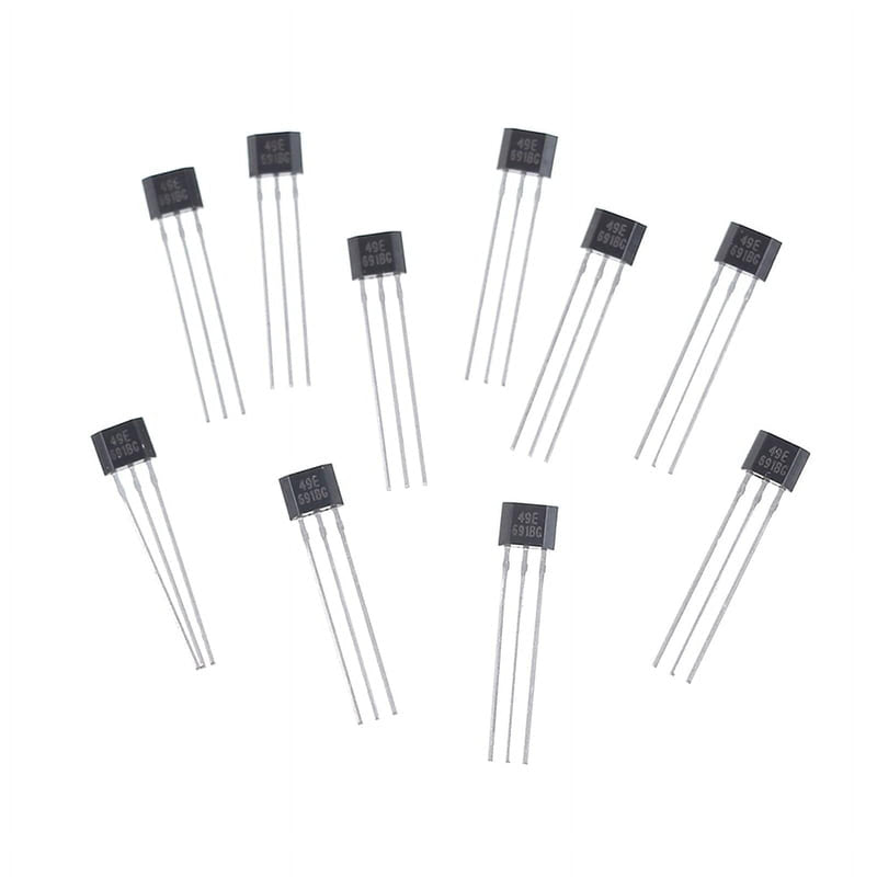 [Australia - AusPower] - 10Pcs Hall Element 49E Oh49E Ss49E Linear Sensor Hall Sensor Industrial Electrical 
