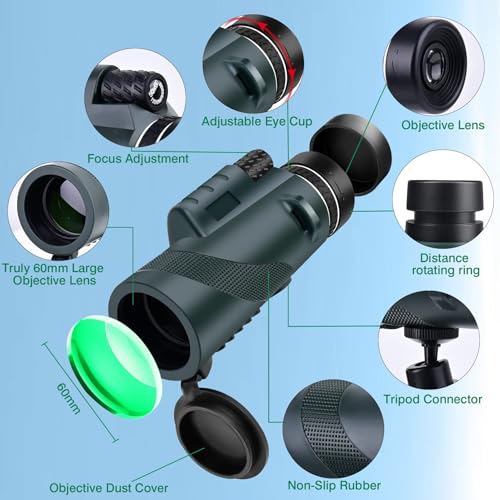 80×100 monocular Telescope with high Magnification and high Definition