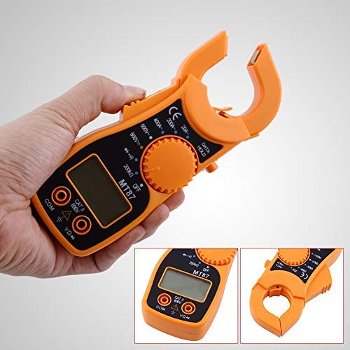 [Australia - AusPower] - Hilitand LCD Clamp Multimeter, MT87 AC 20A-400A Digital Volt Tester AC/DC 450V/6000V Voltage Detector Ammeter Ohmmeter with English Manual Multimetro 