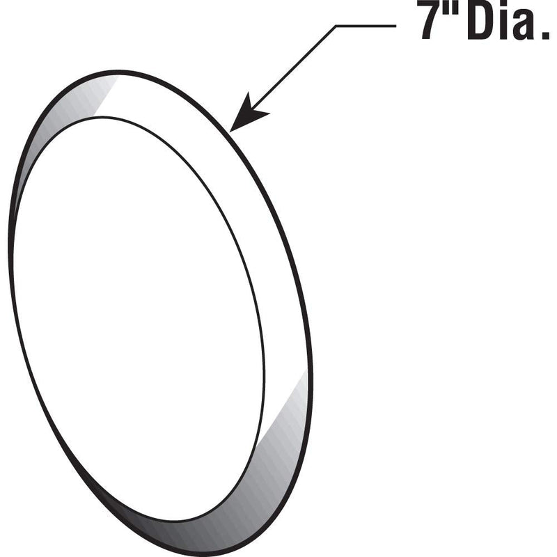 [Australia - AusPower] - Prime-Line U 9265 Vinyl Circular Wall Protector with Self-Adhesive Backing, 7-In. Diameter, White (Single Pack) 1 Count (Pack of 1) 