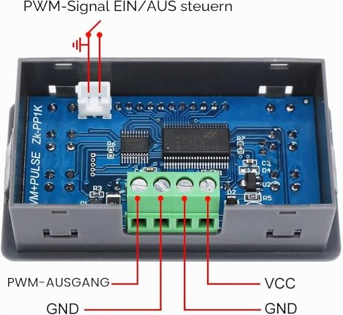 PWM Signal Generator, 1HZ~150KHz, Dual Mode Generator, Adjustable Pulse Rate Shutdown Ratio, Rectangular Square Shaft Module with Housing