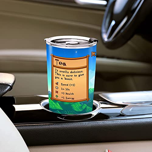 DOINB TIAN Insulated Tumbler Stardew With Lid Valley Day Tea Stainless Steel Coffee Cup 20 Oz Vacuum Tumblers Travel Mug