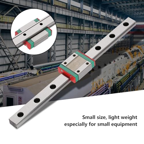 Fdit Model LML12B Miniature Linear Guide Rail Way Slide 12 mm Wide Variety Length and Slide Trolley Block Multiway Packaging Socialme-EU (200 mm)