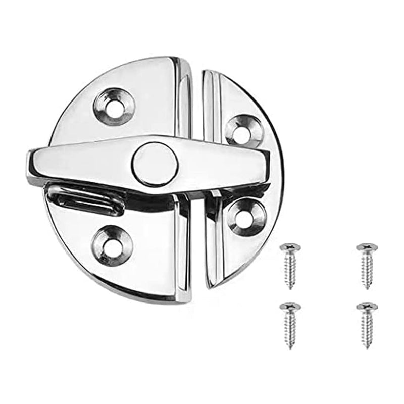 Marine Boat Door Catch Latch 316 Stainless Steel Door Latch Round 55mm Twist Lock Suit for Boat and Many External Cabinet Applications 1