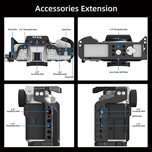 Nitze XT5 Cage for FUJIFILM X-T5 Camera - T-F03A