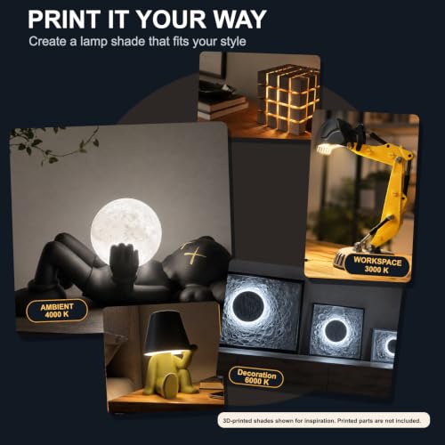 5 Set 3D Printer LED Lamp Kit 001, Compatible with Bambu lab H2D/A1/A1mini/P1S/P1P/X1C Makerworld Maker's Supply Hardware kit 5V USB Powered, 3000K Warm Light 3000K Wram Light 5