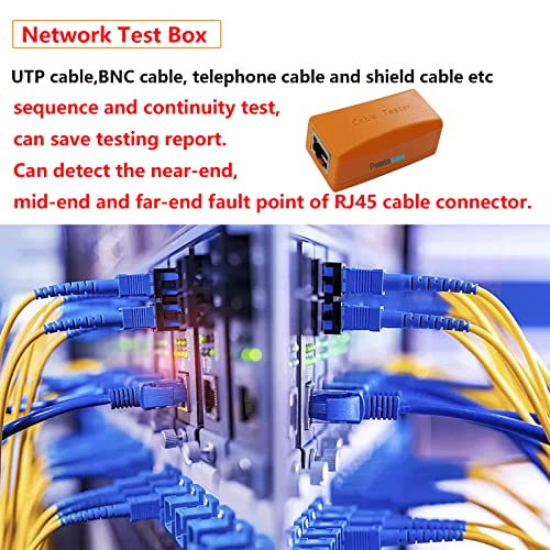 POMIACAM network cable test box for CCTV and RJ45 cable connector fault detection, No. 255 line tester