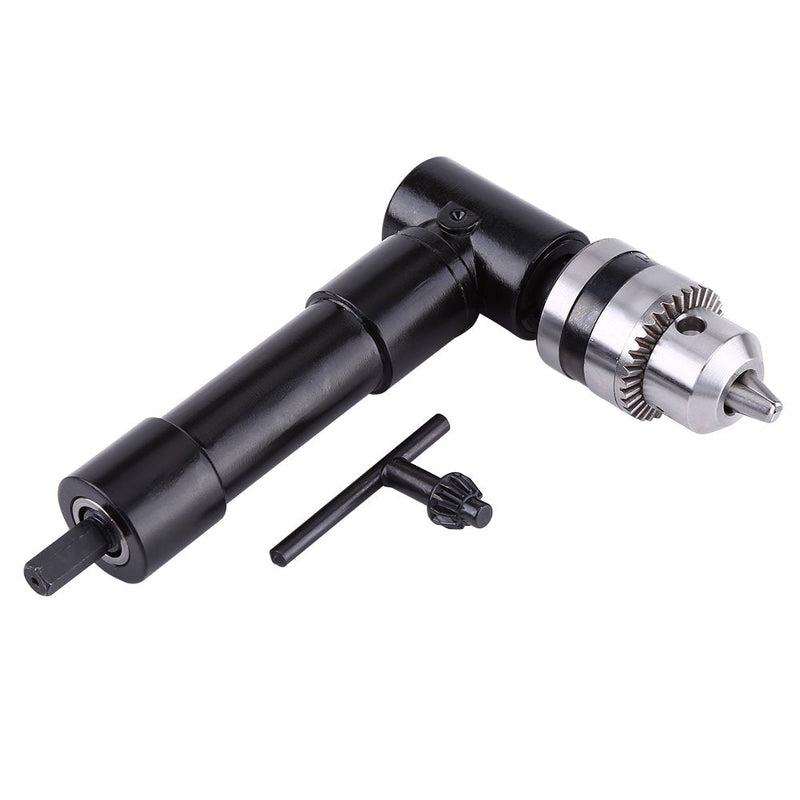 [Australia - AusPower] - Right Angle Attachment Drill Adapter 90 Degreeswith 8mm Shaft and Chuck Key Grasp Capacity 1mm to 10mm Extension Drilling Tool 