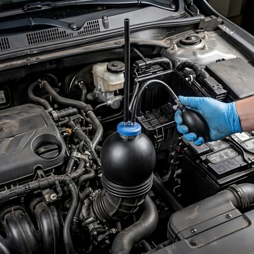 AUPREX Universal Easy Intake Adapter, Automotive Smoke Machine Bladder Blue