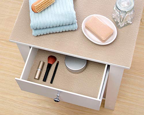 Con-Tact Brand Grip-N-Stick Adhesive Grip Shelf & Drawer Liner, 18 Inches by 4 Feet, Taupe 18"W x 48"L