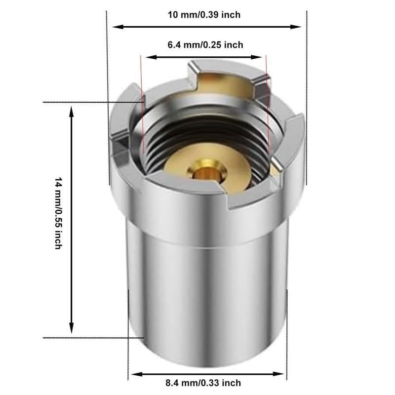 [Australia - AusPower] - Thread Adapter, Thread Screw Converter, Adapter Connector Suitable for Connecting Soldering Irons for Circuit Board Repair (12) 