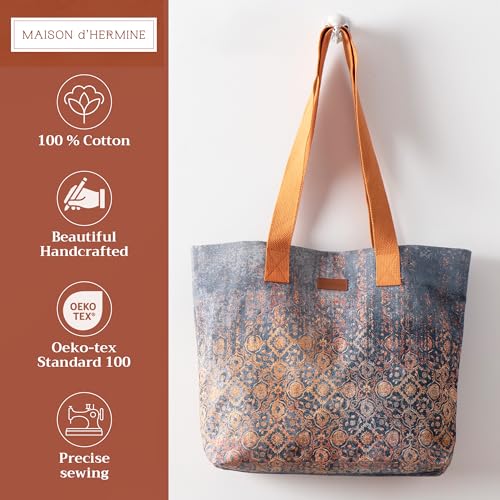 Maison d' Hermine 100% Cotton Canvas Tote Bag Reusable Shoulder Grocery Bag 06 - Imperfection