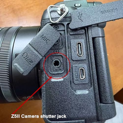 3.5MM-DC3 (MC-DC3) for Nikon Cameras Z5II/Z50II/ZR Shutter Release Cable is Suitable Connect the Timer, Camera Shutter Controller and Indoor Flash Trigger Cable (3.5mm-DC3 2pcs) 3.5mm-DC3 2pcs
